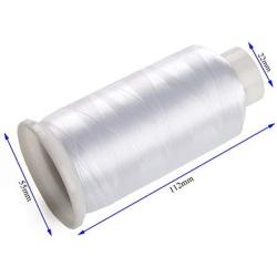 Simthreads 2 Huge Spools White Bobbin Fill Thread 60WT for Embroidery Machine and and Sewing Machines - 5500 Yards Ea