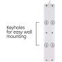 GE Surge Protector, 4 Outlet, 2 USB Charging Ports, 3 Ft Long Extension Cord, 1A USB Charging,, 450 Joules, White, 14090