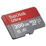 SanDisk 200GB SDXC Micro Ultra Memory Card Works with Samsung Galaxy A10, A20, A70 Cell Phone Class 10 (SDSQUAR-200G-GN6MN) Bundle with (1) Everything But Stromboli MicroSD and SD Card Reader