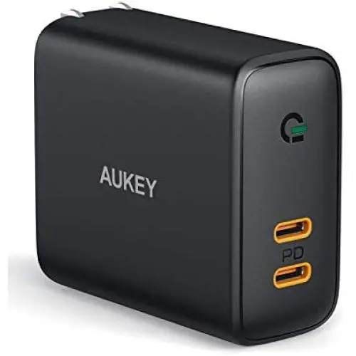 USB C Charger AUKEY 36W 2-Port Foldable Fast Charger with 30W Power Delivery 3.0 & Dynamic Detect Type C Wall Charger for iPhone 11 Pro Max SE, Galaxy S10, Pixel 4XL, MacBook, iPad, Airpods Pro Switch USB C Charger AUKEY 36W 2-Port Foldable Fast Charger with 30W Power Delivery 3.0 & Dynamic Detect Type C Wall Charger for iPhone 11 Pro Max SE, Galaxy S10, Pixel 4XL, MacBook, iPad, Airpods Pro Switch