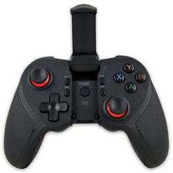Mobile Controller| T-12 Bluetooth Gamepad Wireless Controller Joystick Gamepads with Phone Holder for Android Smartphone Games Remote Cont