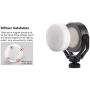 Sunwayfoto FL-54D Powerful & Lightweight Pivoting Video Fill Light & Diffuser 3000k-5500k LED Adjustable Color Temperature Stepless Output Ideal for DSLR