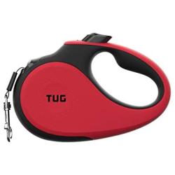 TUG 360° Tangle-Free, Heavy Duty Retractable Dog Leash with Anti-Slip Handle; 16 ft Strong Nylon Tape/Ribbon; One-Handed Brake, Pause, Lock