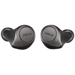 Jabra Elite 75t Earbuds – True Wireless Earbuds with Charging Case, Titanium Black – Bluetooth Earbuds with a More Comfortable, Secure Fit, Long Battery Life and Great Sound Quality