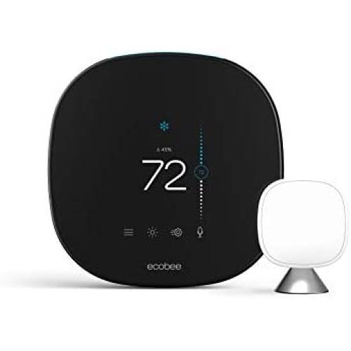 ecobee SmartThermostat with Voice Control, SmartSensor Included, Alexa Built-In