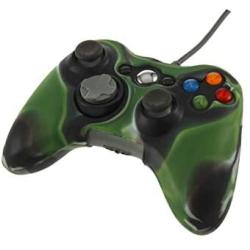 Video Game Controller| New Camouflage Silicone Skin Case Shell Grip Tective Soft Cover for Xbox 360 Game Wireless Controllers Army Green