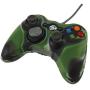 Video Game Controller| New Camouflage Silicone Skin Case Shell Grip Tective Soft Cover for Xbox 360 Game Wireless Controllers Army Green