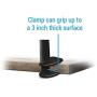Aduro Solid-Grip Phone Holder for Desk - Adjustable Universal Gooseneck Smartphone Stand, with Durable Mount (White)