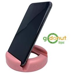 GoDonut Phone and Tablet Stand Holder | Stands Compatible with Apple iPad, iPhone, Samsung Galaxy, LG, Kindle Fire Tablets and Mobile Cell Phones | Holders Multi Angled and Colorful (Pink)