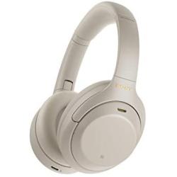 Sony WH-1000XM4 Wireless Industry Leading Noise Canceling Overhead Headphones with Mic for Phone-Call and Alexa Voice Control, Silver