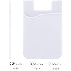 Pofesun Phone Card Holder, 3 Pack Mix Color Adhesive Sticker ID Credit Card Wallet Pocket Pouch Sleeve Universal Compatible for Smartphone, iPhone, iPad, Tablet, Android and More.(Black, White, Gray)