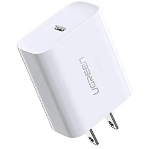 UGREEN USB C Charger 18W PD Fast Charger Wall Type C Power Delivery for iPhone SE 11 Pro Max Xs Max XR X 8 Plus, AirPods Pro, iPad Pro, Google Pixel 3a XL, Samsung Galaxy S10+ S9+, LG V50 ThinQ G8
