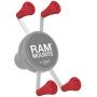 RAM X-Grip Rubber Cap 4-Pack (Red)