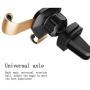 Car Phone Holder Car Air Outlet Mobile Phone Holder is Adjustable by Gravity and Suitable for Most Mobile Phones (Silver)