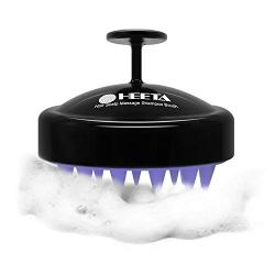 Hair Scalp Massager, Heeta Shampoo Brush with Soft Silicone Head Massager (Black)