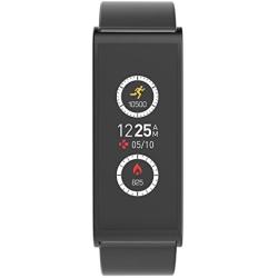 MyKronoz ZeFit4 Fitness Activity Tracker with Color Touchscreen & Smart Notifications - Black/Black