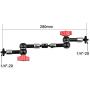 CAMVATE Extension Arm for Holding LCD Monitor/Video Light with 1/4"-20 Thread at Both end