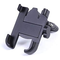 Kintoun Handle Bar Mount Cell Mobile Phone Holder Cradle Comptact 360 Rotation Easy to Use Secure for Bikes Motorcycle Strollers Scooters