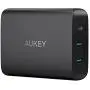 USB C Charger AUKEY 72W 3-Port Fast Charger with 60W Power Delivery 3.0 Ultra Compact PD Adapter for MacBook Pro, Dell XPS, iPhone 11 Pro Max/SE, Galaxy S10, iPad Pro, AirPods Pro, Pixel 4XL, Switch