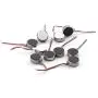 ZYAMY DC 3V 10 PCS 12000RPM Micro Flat Vibration Motor Two Wired Micro Mini Flat for Cell Phone Mobile Tools Coin Cell Adhesive Vibration Flat Button-Type 10mm x 2mm