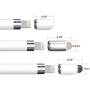 Zspeed [2 in 1] Magnetic Replacement Cap for Apple Pencil - Rubber Tips Fiber Tips as Stylus Compatible with All Touch Screen Tablets/Cell Phones