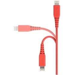 AmazonBasics MFi-Certified Lighting to USB A Cable for Apple iPhone and iPad - 4 Inches (10 Centimeters) - Red