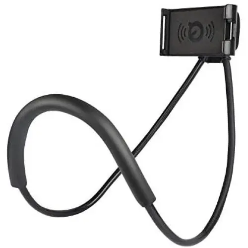 Cell Phone Holder Lazy Mobile Phone Mount Stand Universal Lazy Bracket Hanging On Neck DIY Free Rotating Multiple Functions(Black) Cell Phone Holder Lazy Mobile Phone Mount Stand Universal Lazy Bracket Hanging On Neck DIY Free Rotating Multiple Functions(Black)