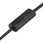 Mugast 3.5mm PTT Mic Earphone, Radiation Protection Mic Microphone Earphone PTT Adjustable Concealed Air Conduit Suitable for Most of Smart Phone