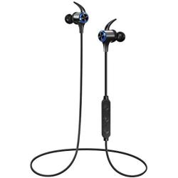 Wireless Headphones, Boltune Bluetooth 5.0 aptX HD CVC 8.0 Noise Cancellation IPX7 Waterproof 16Hrs Playtime Earbuds, 3 EQ Settings with Magnetic Connection, Sports Earphones Built-in Mic, Blue