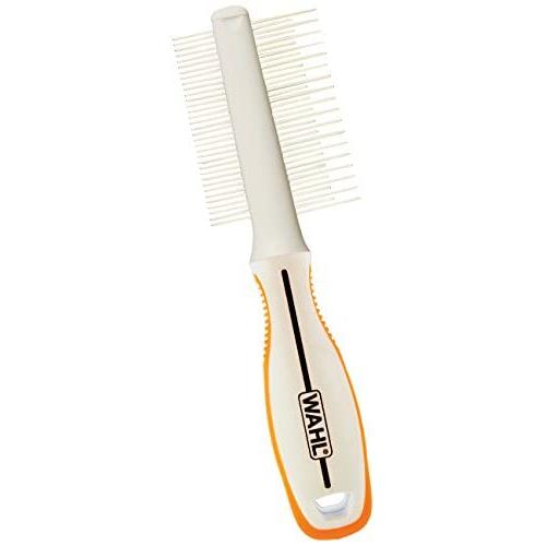 WAHL Premium Flea, Hair Pick, and Finishing Comb with Ergonomic Grips for Dog Grooming, Brushing, Detangling, and Flea Removal