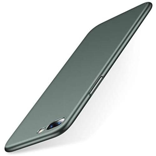 TORRAS Slim Fit iPhone 8 Plus Case/iPhone 7 Plus Case, Hard Plastic PC Ultra Thin Mobile Phone Cover Case with Matte Finish Coating Grip Compatible with iPhone 7 Plus / 8 Plus, Midnight Green