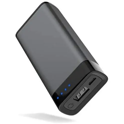 Portable Charger Power Bank Battery - by TalkWorks | 4000 mAh | Cell Phone Backup External Dual USB Power Pack for Apple iPhone 11, XR, XS, X, 8, 7, 6, iPad & Android for Samsung Galaxy - Space Grey Portable Charger Power Bank Battery - by TalkWorks | 4000 mAh | Cell Phone Backup External Dual USB Power Pack for Apple iPhone 11, XR, XS, X, 8, 7, 6, iPad & Android for Samsung Galaxy - Space Grey