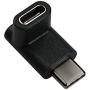 Right Angle USB C Adapter,Ruaeoda USB C 90 Degree Adapter Type C Male to Female Adapter (2-Pack) Right & Left Angled 90 Degree Extension Adapter for Laptop & Tablet & Mobile Phone,MacBook Pro Air