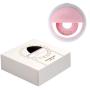Portable Lightweight Multi-use Clip-on Selfie Ring Light (Pink) with USB Charging Port. Equipped with 3 Different Lighting Modes for Night time Photo Perfection. Fits Perfectly to All Smart Devices