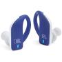 JBL ENDURANCE PEAK - True Wireless Earbuds, bluetooth sport headphones with microphone, Waterproof, up to 28 hours battery, charging case and quick charge, works with Android and Apple iOS (blue)