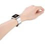 fastgo Compatible for Apple Watch Bands 38mm 40mm 42mm 44mm, Leather Stainless Steel Cuff Bracelet Strap Compatible for Iwatch Series 4 3 2 1 Women Girl Female Adjustable