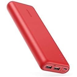 Portable Charger Anker PowerCore 20100mAh - Ultra High Capacity Power Bank with 4.8A Output, External Battery Pack for iPhone, iPad & Samsung Galaxy & More (Red)