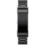 Jiarusig Compatible with Fitbit Charge 2 Bands, Stainless Steel Metal Bands Strap Men Women Replacement Bracelet Small Large Wristband Accessories Band Compatible with Fitbit Charge 2, Black