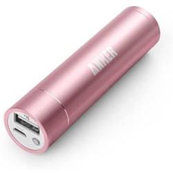 Anker PowerCore+ mini 3350mAh Lipstick-Sized Portable Charger (3rd Generation, Premium Aluminum Power Bank) One of the Most Compact External Batteries, Uses Premium Cells