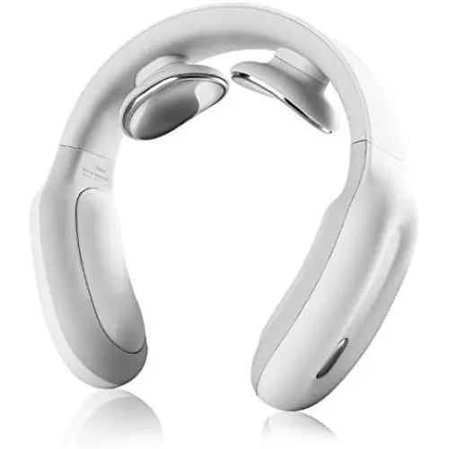 Neck Massager with Heat,Intelligent Portable Cordless Electric Neck Massagers for Home Office Outdoor Use,3 Modes and 15 Speeds,Gift for Men Women Dad Mom Parents (White) Neck Massager with Heat,Intelligent Portable Cordless Electric Neck Massagers for Home Office Outdoor Use,3 Modes and 15 Speeds,Gift for Men Women Dad Mom Parents (White)