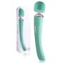 Cordless Wand Massager - Therapeutic Personal Massager - 8 Speeds 20 Vibrating Patterns - USB Rechargeable - Handheld Cordless and Powerful - Wand Massager for Muscle Aches - Sports Recovery-Turquoise