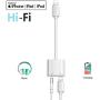 [Apple MFi Certified] Headphone Jack Aux Adapter Dongle for iPhone 11 Pro/Xs Max/XR/ 8/X (10) / 7/7 Plus 2 in 1 Earphone Charger AUX Audio Connector Music Splitt Support All iOS System
