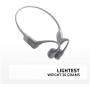 AfterShokz Aeropex Open-Ear Wireless Bone Conduction Headphones with Sport Belt, Lunar Grey