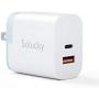 USB C Charger, Solucky Foldable Dual Port 18W Wall Charger with Power Delivery PD 3.0 and One USB Power Port for iPhone 11/XS/SE/Max/XR/X/8/7/6/Plus, iPad Pro/Air,Samsung Galaxy S10/S9, and More