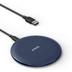 Anker Wireless Charger, PowerWave Pad 10W Max Qi-Certified Fast Charging for iPhone SE, 11, 11 Pro, 11 Pro Max, Xs Max, XR, XS, X, 8, 8 Plus, AirPods, Galaxy S20 S10 S9 S8, Note 10 9 8 (No AC Adapter)