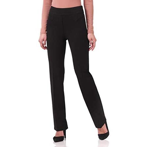 Rekucci Womens Secret Figure Pull-On Knit Bootcut Pant w/Tummy Control
