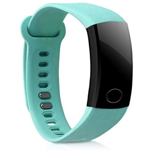 kwmobile Silicone Watch Strap Compatible with Huawei Honor Band 3 - Fitness Tracker Band with Clasp - Mint