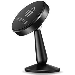 Magnetic Phone Car Mount, A-Maker 360° Full Body Metal Cell Phone Holder for Car Dashboard, Universal Magnetic Car Mount Compatible with iPhone 11 Pro Max & Samsung Galaxy All Smartphone Devices