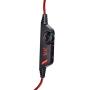 CREJOY 3.5mm Stereo LED Lighting Over-Ear Game Gaming Headphone Headset Headband Earphone with Mic for PS4 PC Computer Mac Laptop Smartphone Mobile Phones, Red