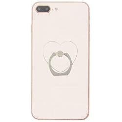 Transparent Heart Cell Phone Ring Holder Kickstand,360 Rotation Clear Heart Cell Phone Finger Ring Grip Stand for Phones,Pad